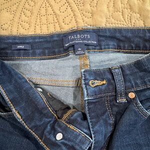 Talbots Women's Ankle Dark Blue Denim Jeans